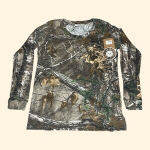 NWT Magellan Outdoors Womens Hill Zone LS Realtree Xtra Camo Long Hunting Shirts